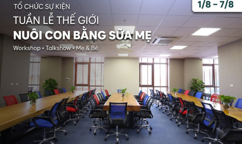 Tổ chức sự kiện Tuần lễ Thế giới Nuôi con bằng sữa mẹ tại The Vuon 