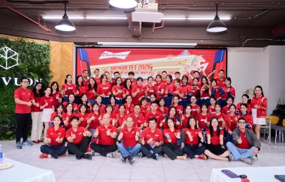 Hội nghị Tết 2026 Budweiser tại The Vuon Luxury Garden Office