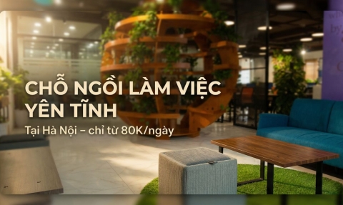 The Vuon -  Thuê chỗ ngồi làm việc yên tĩnh tại Hà Nội chỉ từ 80k 