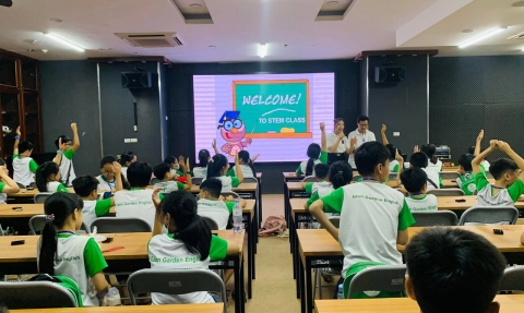 Workshop EDEN English Center tại The Vuon cho các búp măng non 
