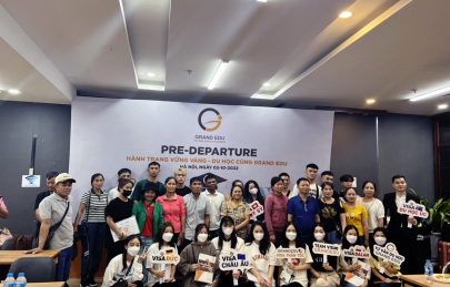 GRAND EDU tổ chức buổi hướng dẫn trước khi bay du học tại The Vuon