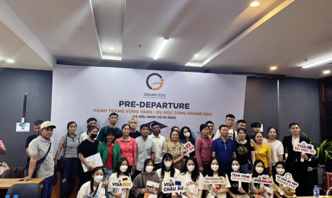 GRAND EDU tổ chức buổi hướng dẫn trước khi bay du học tại The Vuon
