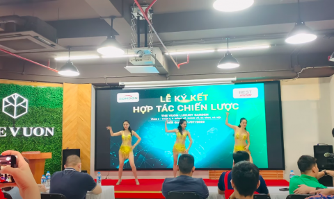 Lễ ký kết hợp tác Best Express và Gomdon tại The Vuon Giảng Võ