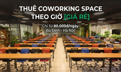 Thuê coworking space theo giờ giá rẻ tại Hà Nội - The Vuon Luxury Garden 