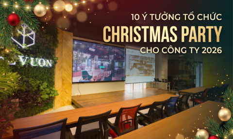 10 ý tưởng tổ chức Christmas Party cho công ty năm 2026