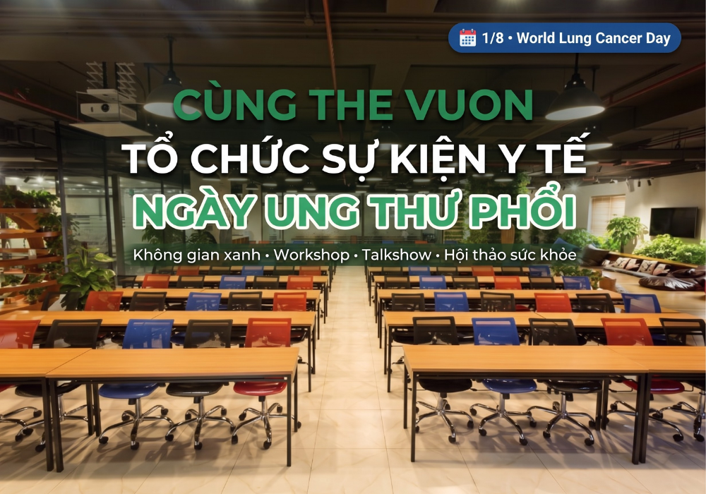 Cùng The Vuon tổ chức sự kiện y tế tại Hà Nội ngày Ung thư Phổi
