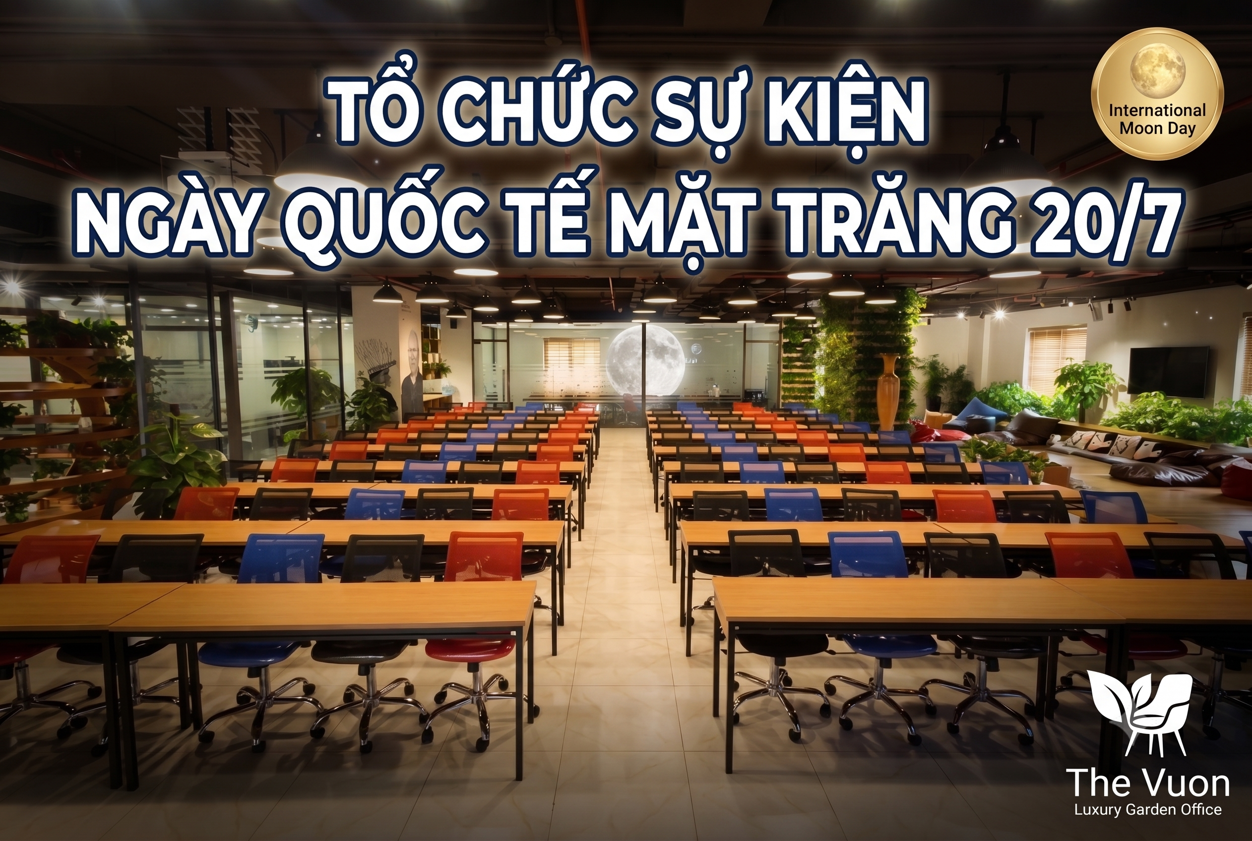 Tổ chức sự kiện Ngày Quốc tế Mặt Trăng 20/7 tại The Vuon Hà Nội