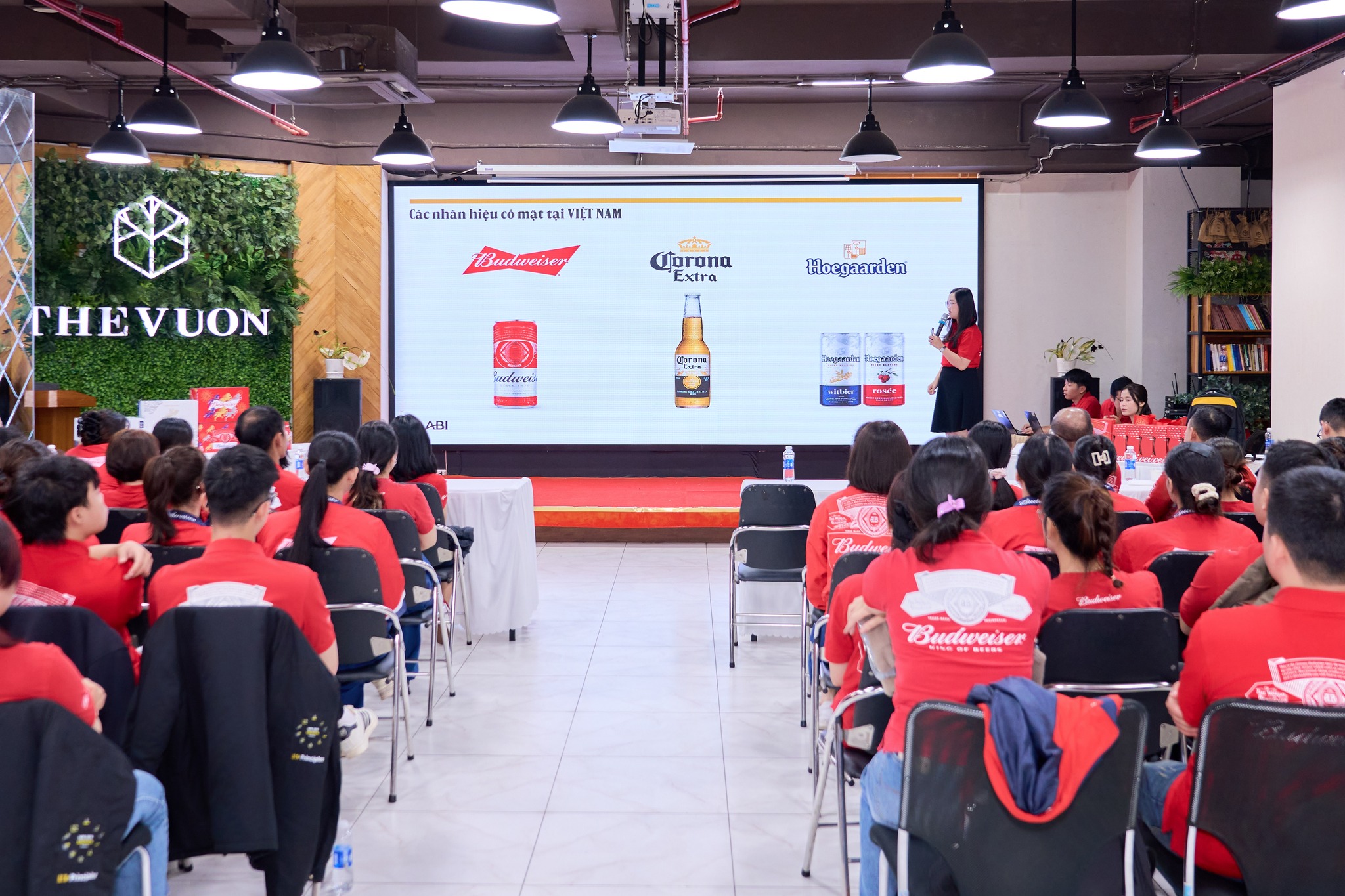 Hội nghị Tết 2026 Budweiser tại The Vuon Luxury Garden Office