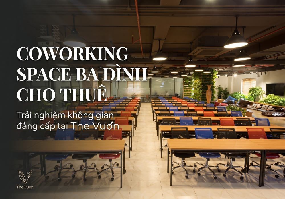 Coworking space Ba Đình cho thuê: Trải nghiệm không gian đẳng cấp tại The Vuon 
