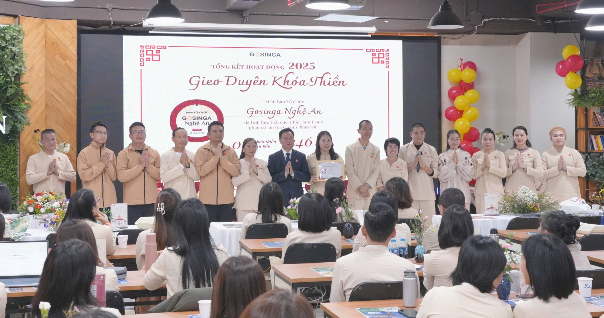 Tiệc tất niên Gosiga 2026: Hành trình chánh niệm & bình an tại The Vuon 