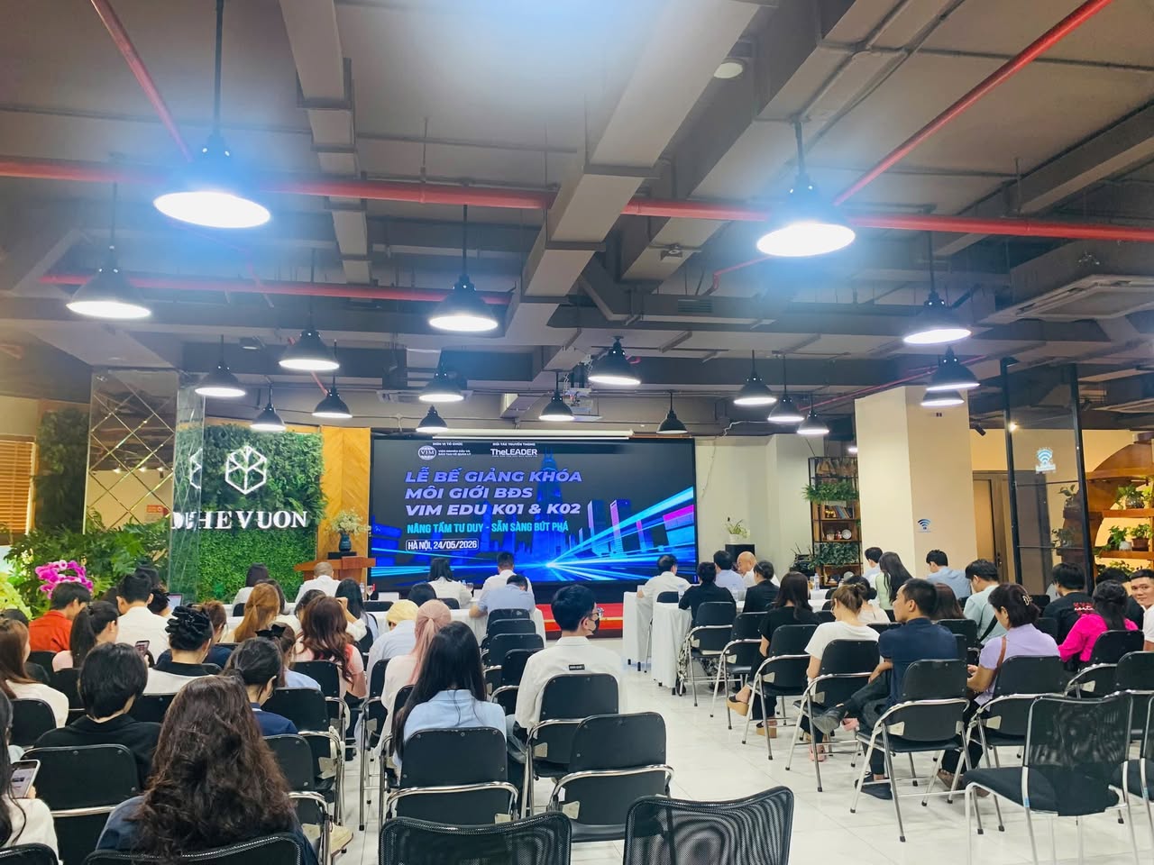 Tổng kết khóa đào tạo BĐS VIM EDU tại The Vuon: Địa điểm tổ chức sự kiện cao cấp Hà Nội