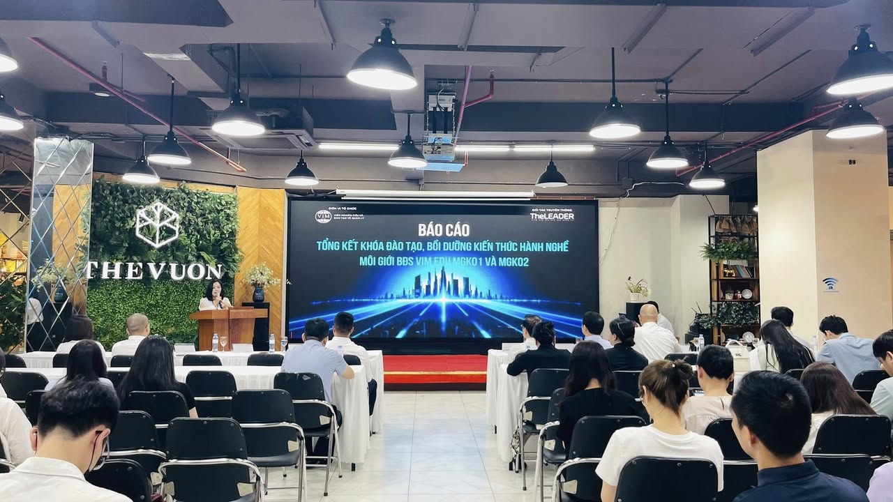Tổng kết khóa đào tạo BĐS VIM EDU tại The Vuon: Địa điểm tổ chức sự kiện cao cấp Hà Nội
