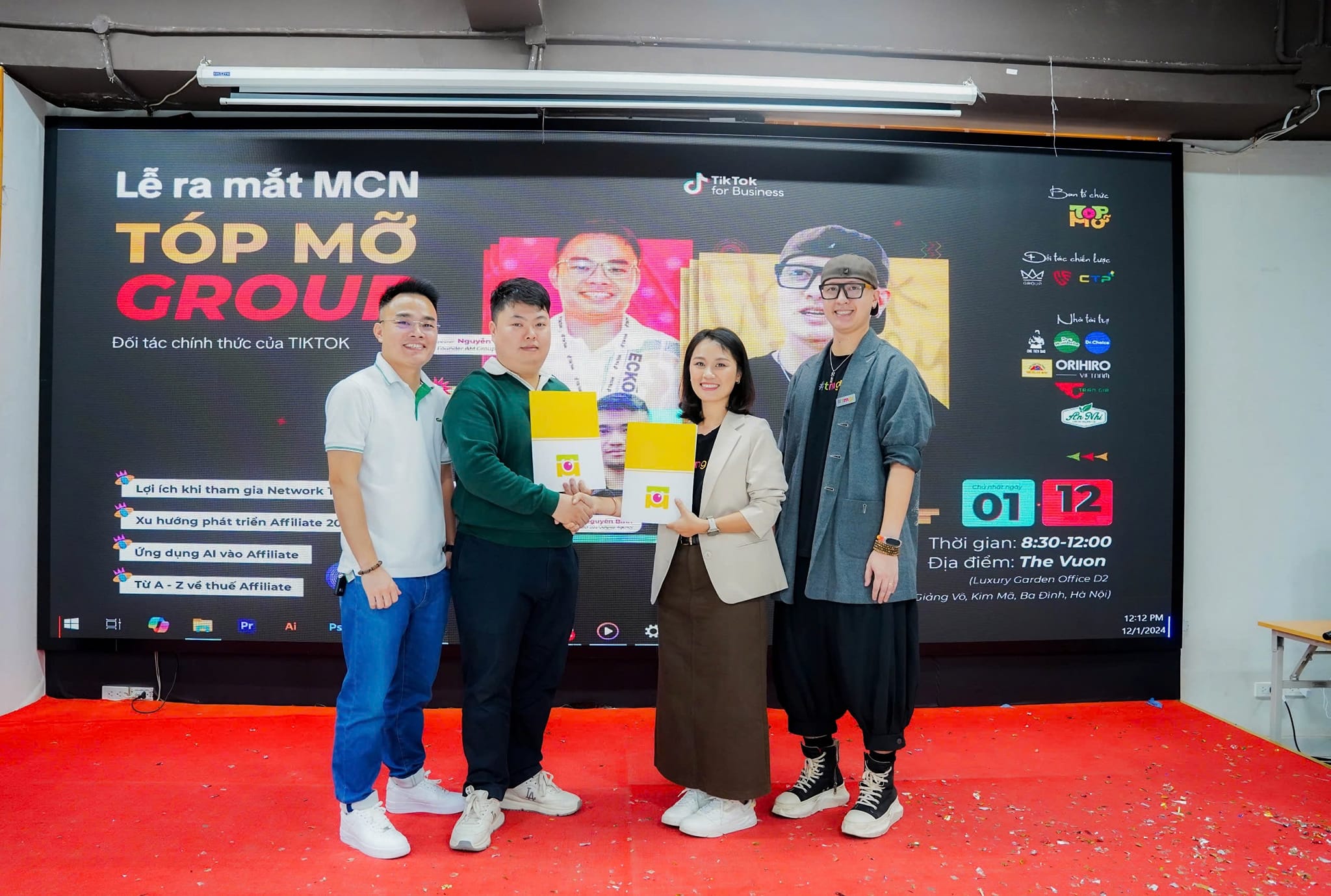 lễ ra mắt network MCN TOP Mỡ Group tại The Vuon