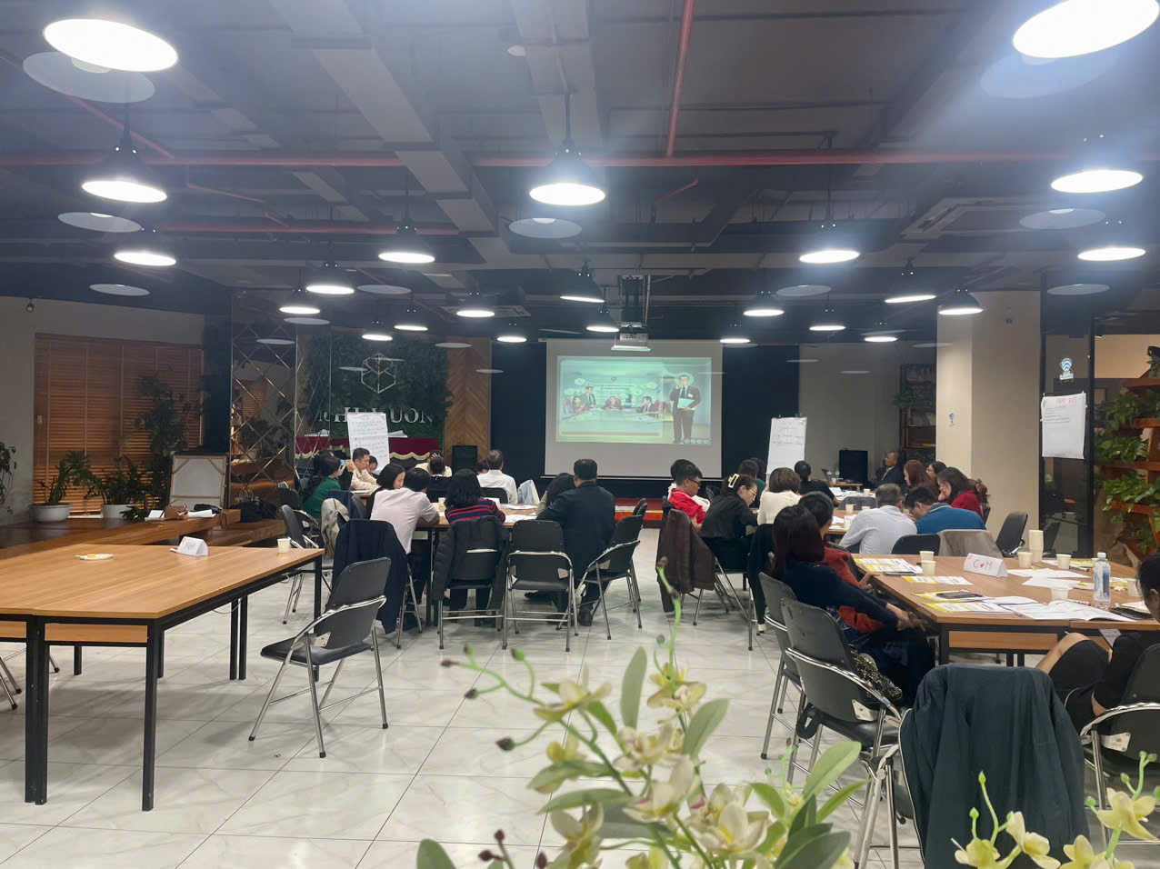 lớp học đào tạo nội bộ cho công ty