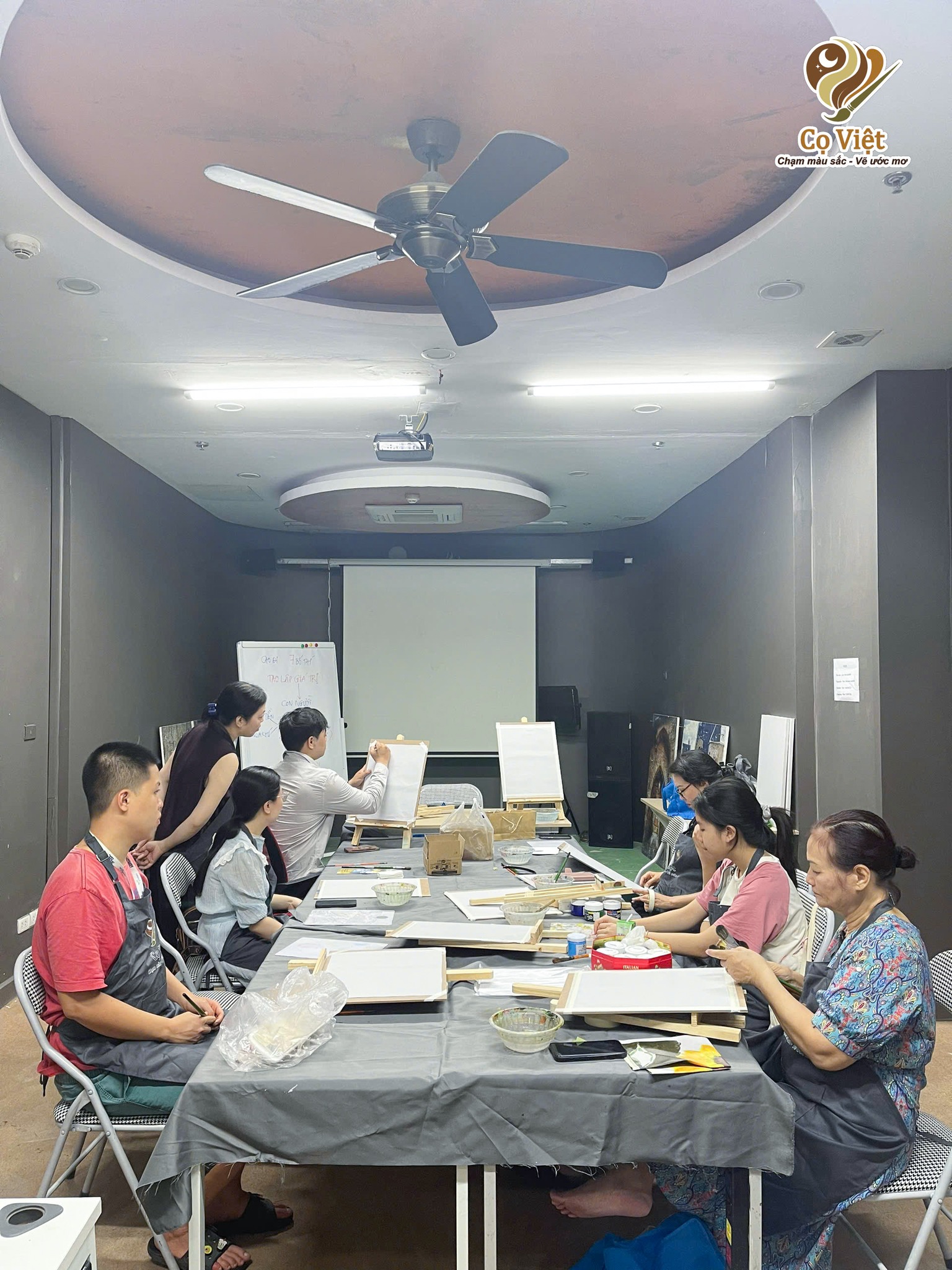 Lớp vẽ online miễn phí tại The Vuon