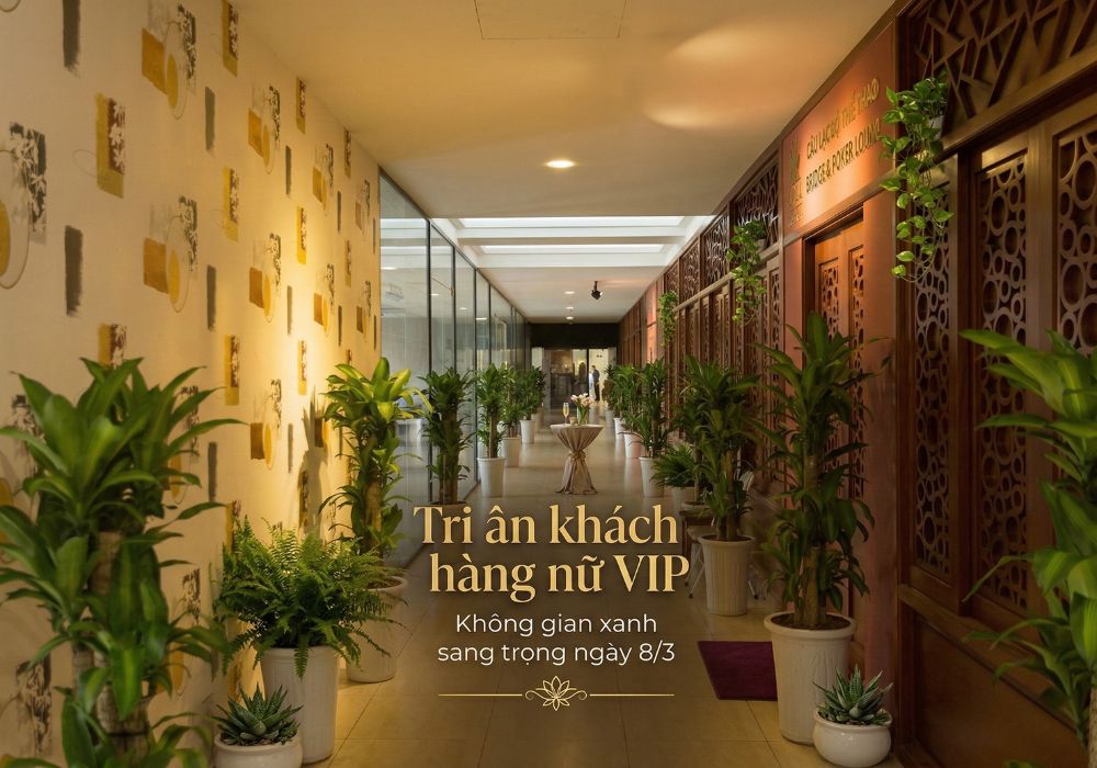 Tri ân khách hàng nữ VIP trong không gian xanh ngày 8/3