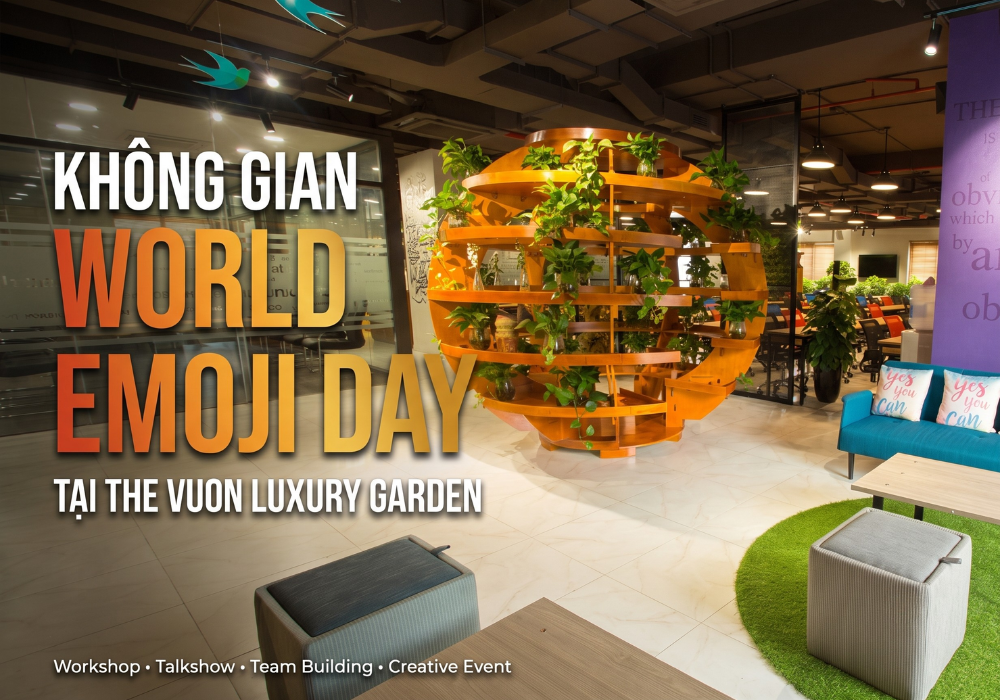 The Vuon Luxury Garden - Không gian tổ chức sự kiện World Emoji Day lý tưởng 