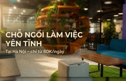 The Vuon -  Thuê chỗ ngồi làm việc yên tĩnh tại Hà Nội chỉ từ 80k 