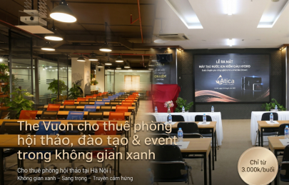 The Vuon cho thuê phòng hội thảo, đào tạo & event trong không gian xanh