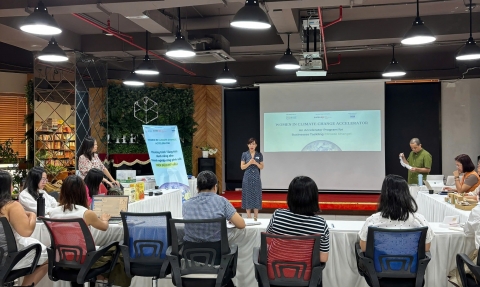 WISE và SwissEP tổ chức khoá đào tạo kinh doanh cho các doanh nghiệp ứng phó biến đổi khí hậu tại The Vuon 