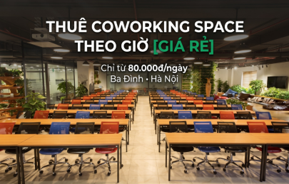 Thuê coworking space theo giờ giá rẻ tại Hà Nội - The Vuon Luxury Garden 