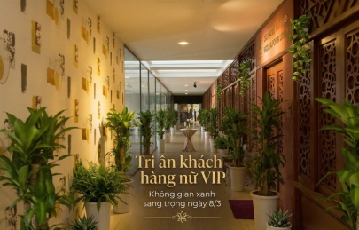 Tri ân khách hàng nữ VIP trong không gian xanh ngày 8/3