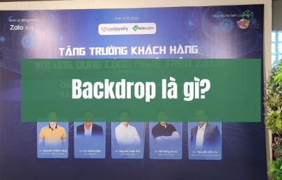 Backdrop là gì? Có gì khác với Background không?