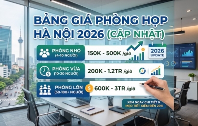 Bảng giá thuê phòng họp tại Hà Nội cập nhật 2026