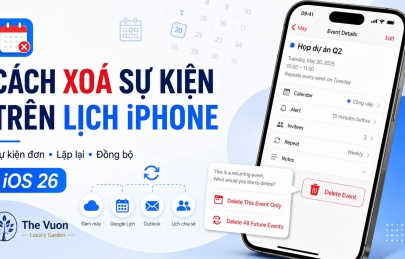 Cách xoá sự kiện trên lịch iPhone: hướng dẫn chi tiết 2026