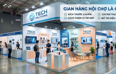 Cho thuê gian hàng hội chợ: Kích thước, chi phí, vị trí