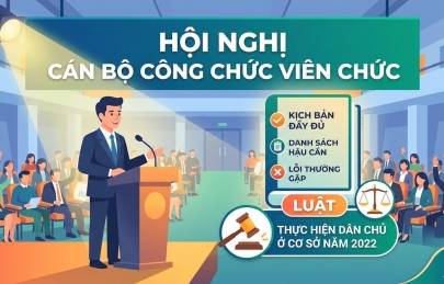 Kịch bản chương trình hội nghị cán bộ công chức đầy đủ các phần