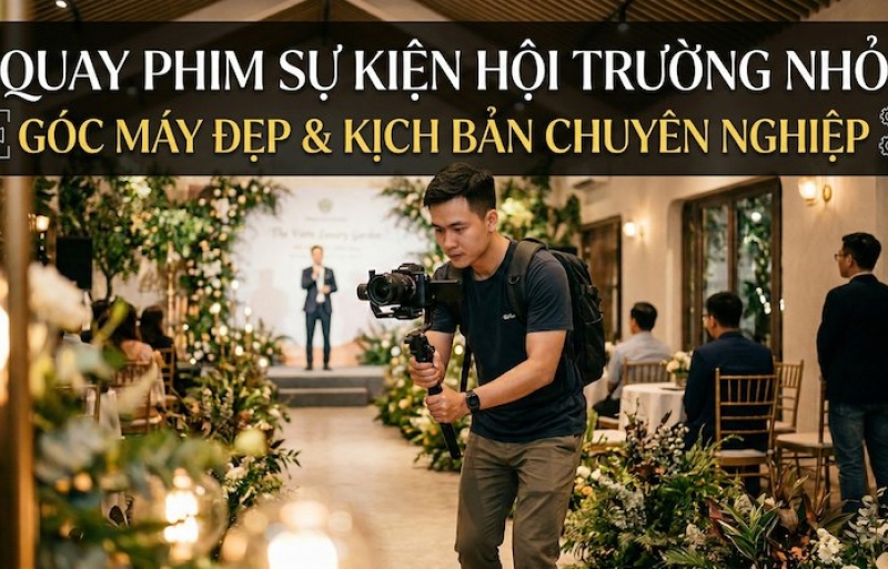 Kinh Nghiệm Quay Phim Sự Kiện: Bắt Trọn Mọi Góc Máy Đẹp Dù Hội Trường Nhỏ