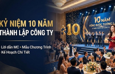 Kỷ Niệm 10 Năm Thành Lập Công Ty: Lời Dẫn MC & Kế Hoạch