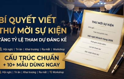 Thư Mời Sự Kiện: Cấu Trúc, Cách Viết & 10+ Mẫu Chuyên Nghiệp