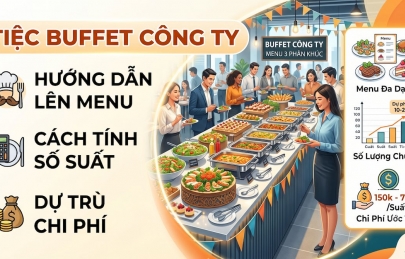 Tiệc buffet công ty: Cách chọn menu, tính suất và dự trù chi phí