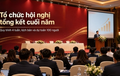 Tổ chức hội nghị tổng kết cuối năm: quy trình, kịch bản, chi phí