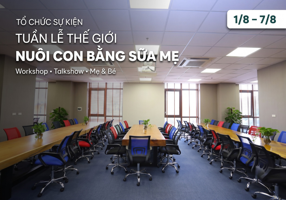 Tổ chức sự kiện Tuần lễ Thế giới Nuôi con bằng sữa mẹ tại The Vuon 