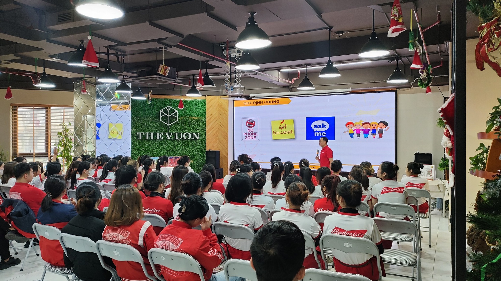 Budweiser training tại The Vuon 