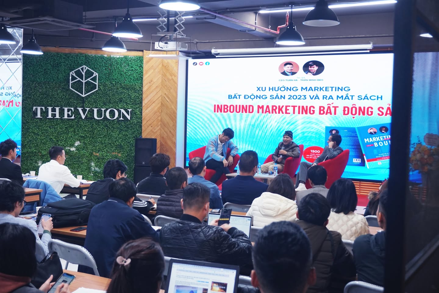 The Vuon tổ chức ra mắt sách Marketing bất động sản cùng CEO Tuấn Hà và Trần Minh