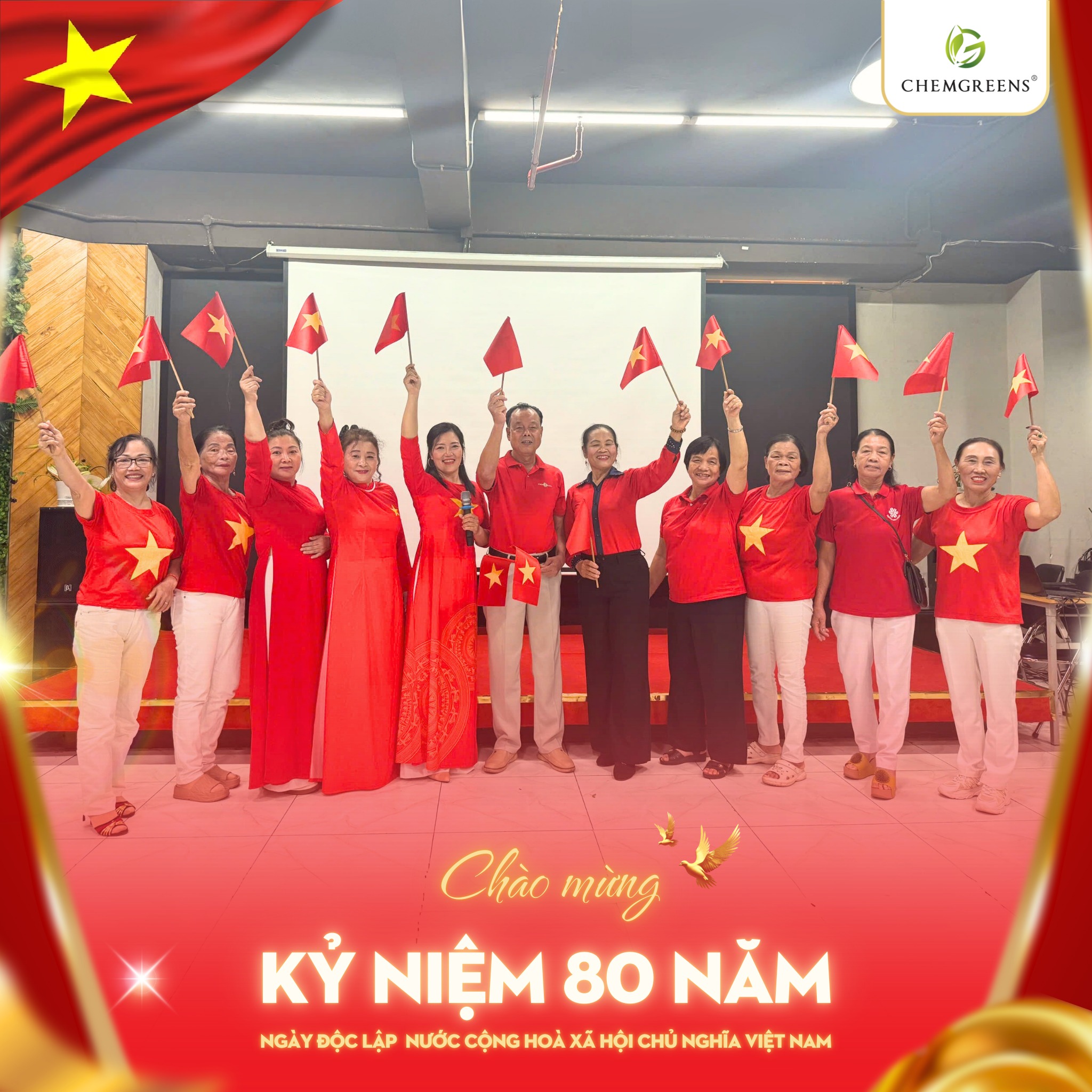 Dược phẩm Chemgreens kỷ niệm 80 năm Ngày Độc lập tại The Vuon Luxury Garden Office