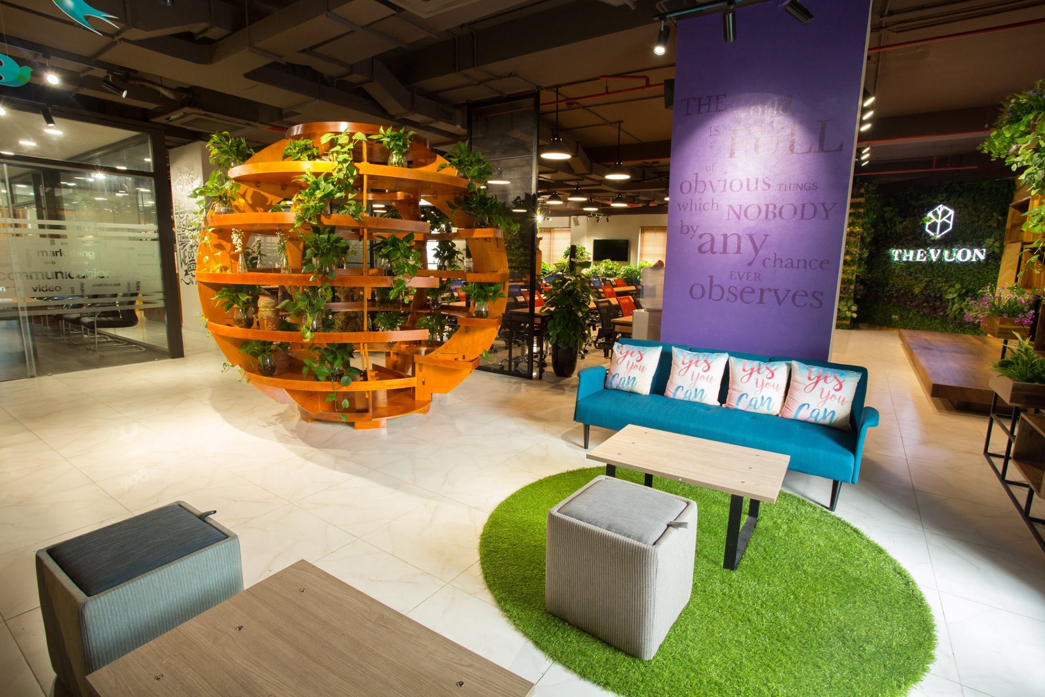 The Vuon - Coworking Space Giảng Võ kết hợp không gian sự kiện xanh mát