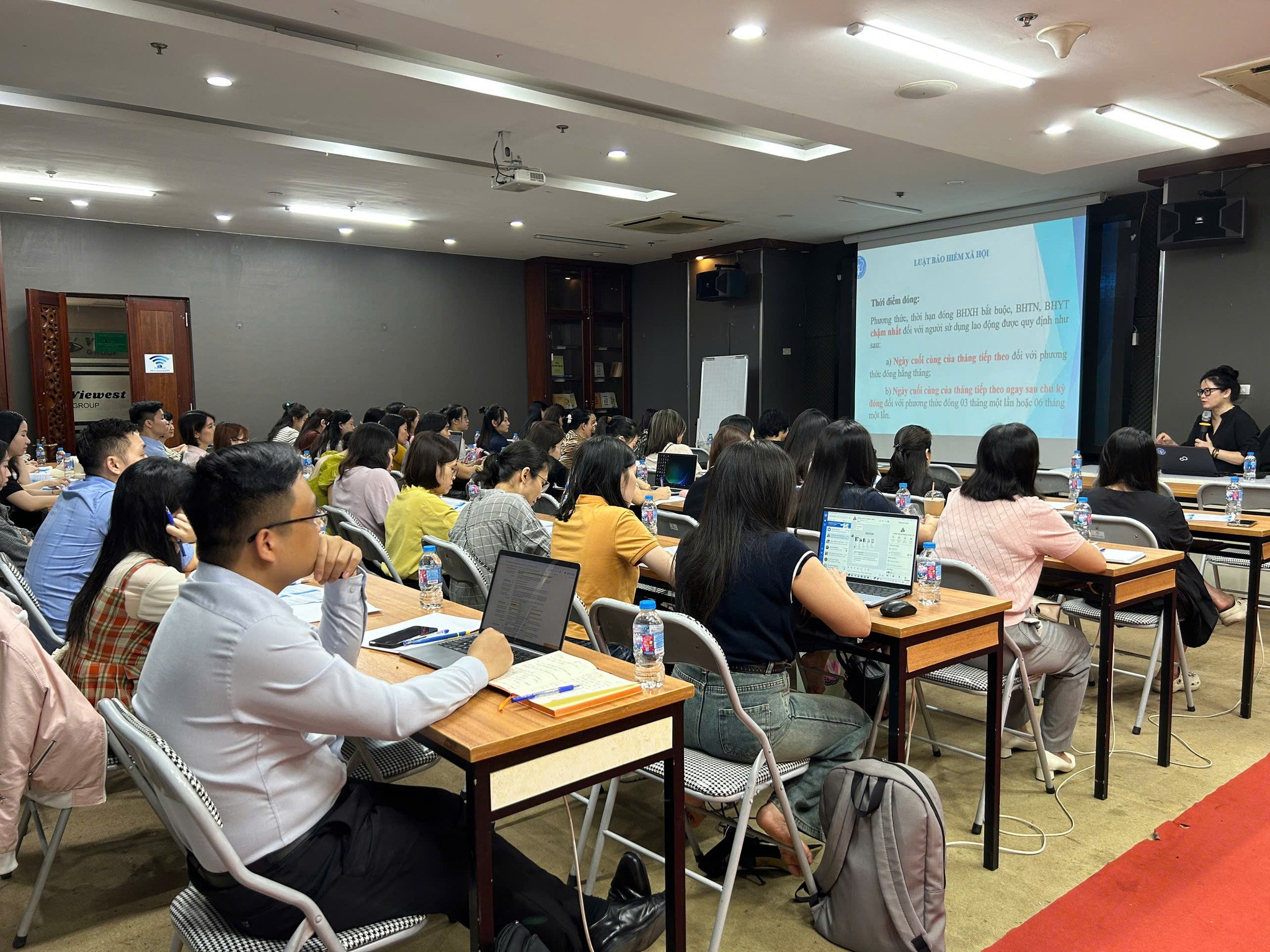 Lớp tập huấn chính sách BHXH, BHYT, BHTN diễn ra thành công tại The Vuon 