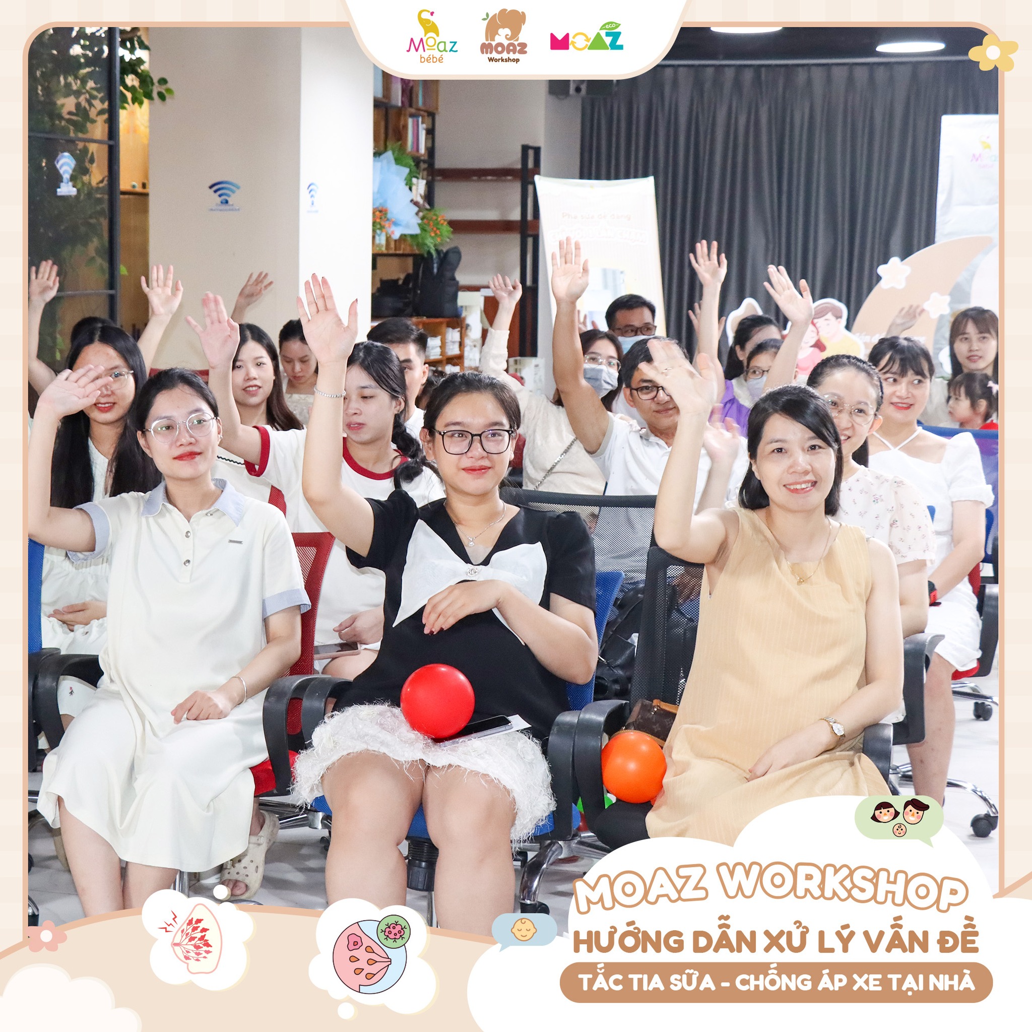 Workshop MOAZ tại The Vuon: Hướng dẫn xử lý tắc tia sữa – chống áp xe tại nhà