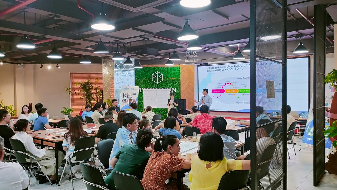 The Vuon tổ chức khóa học dịch vụ khách hàng chuyên nghiệp cùng Kash Việt Nam và Skypec