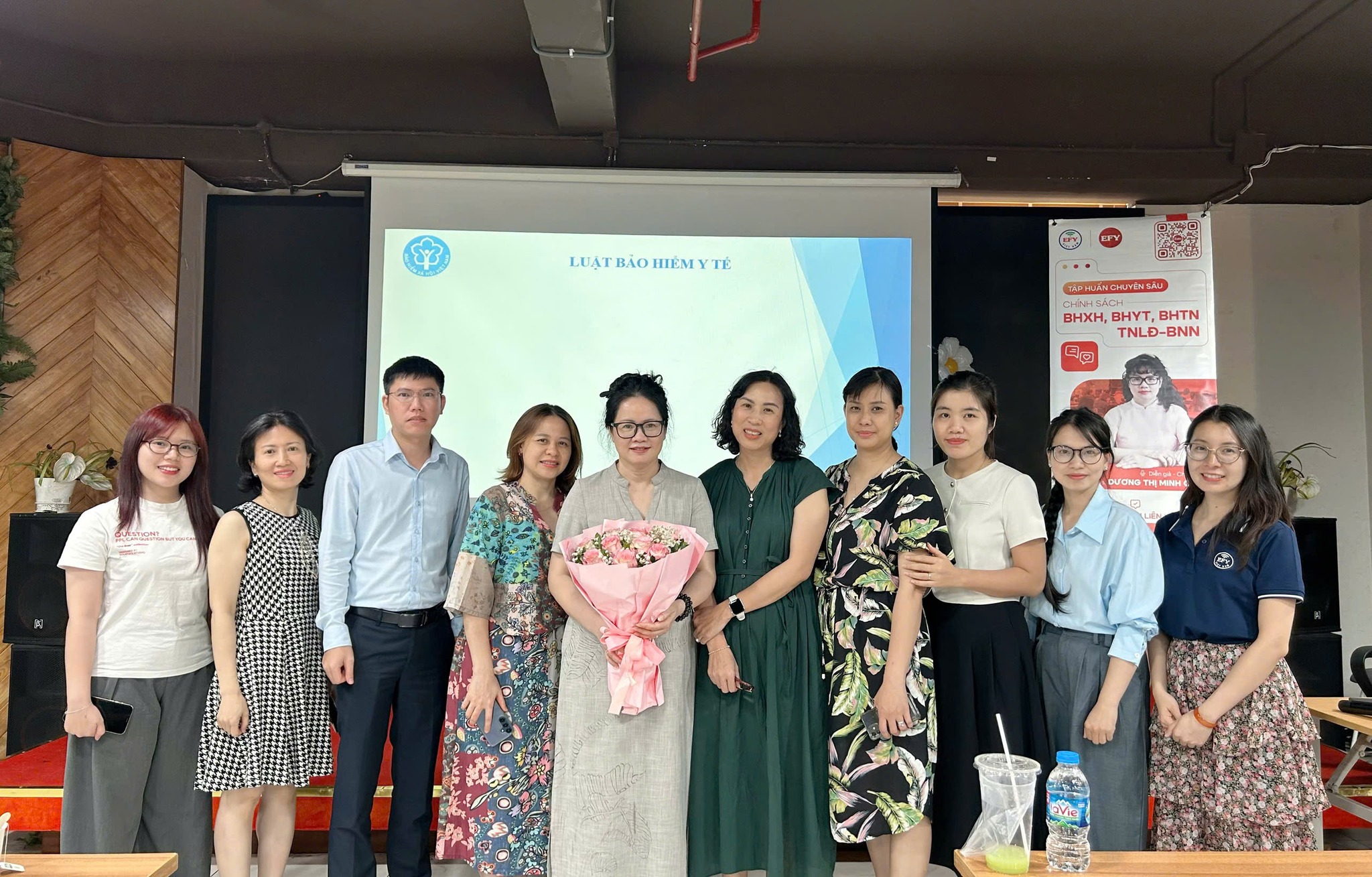 Lớp tập huấn BHXH BHYT BHTN 2026 Hà Nội của EFY Việt Nam tại The Vuon 