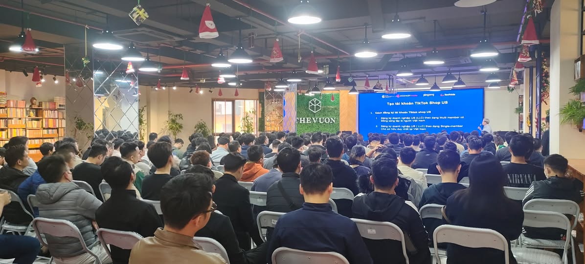 Workshop TikTok Shop US dành cho Seller Việt Nam tại The Vuon 