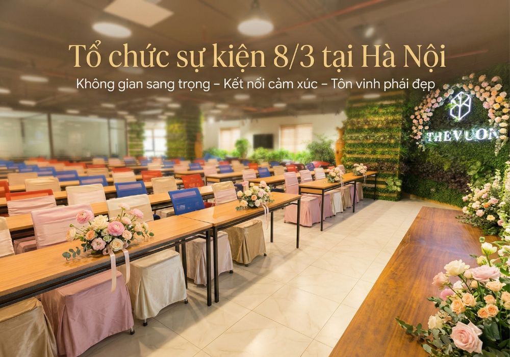Tổ chức sự kiện 8/3 tại Hà Nội - The Vuon Luxury Garden 