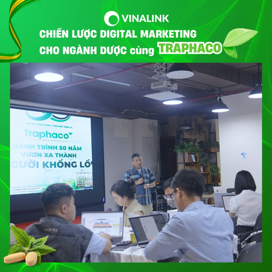 Traphaco tổ chức khóa đào tạo Digital Marketing ngành dược cùng Vinalink tại The Vuon